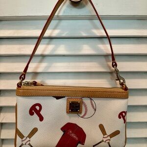 Dooney & Bourke Philadelphia Phillies Baseball Print Wristlet